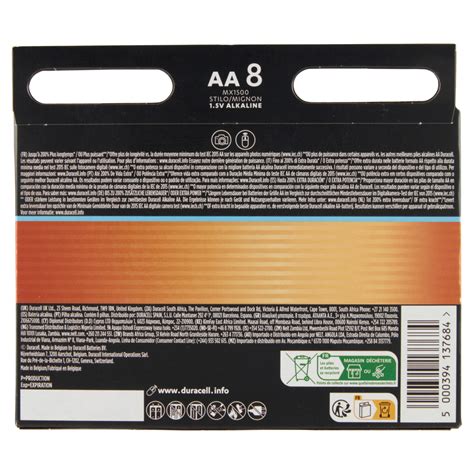 Duracell Optimum Aa Batterie Stilo Alcaline V Lr Mx