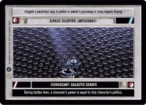 Coruscant: Galactic Senate (dark) (CRC) | CardGuide Wiki | Fandom