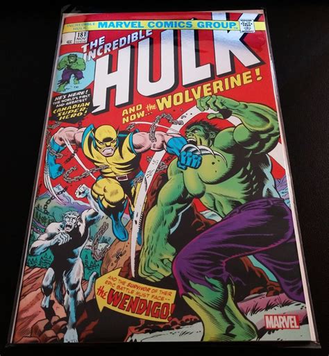 Incredible Hulk 181 1974 Facsimile Edition Foil Variant Marvel