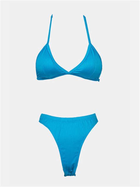 Decoro Set Bikini Τριγωνάκι Ψηλόμεσο ΣΙΕΛ 21561182 Skroutz gr