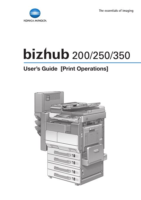 Konica Minolta bizhub 200 User Manual | 382 pages | Also for: BIZHUB ...