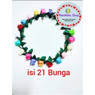 Jual Mix Full Flowers Crown Mahkota Bunga Bridal Shower Bando Bunga