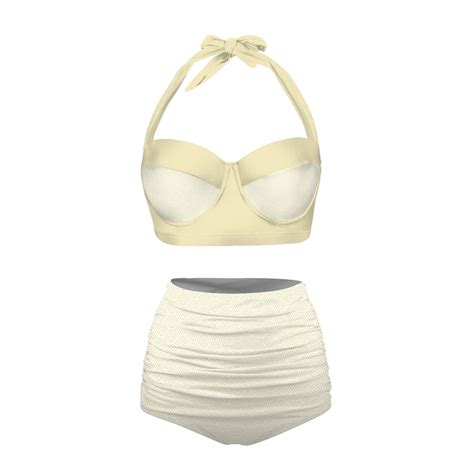 SANDBAR Retro Bikini K GARI Halterneck Swimsuit S 2XL Etsy