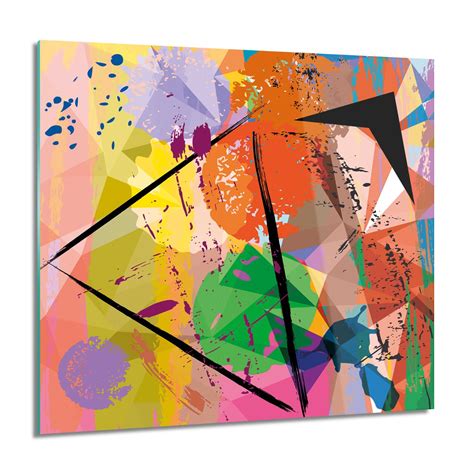 Abstrakcja Geometria Obraz Na Szkle X Grafika Artprintcave