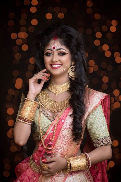 Susmita Dey Bengali Bridal Makeup Indian Bride Makeup Indian Wedding Bride Bengali Wedding