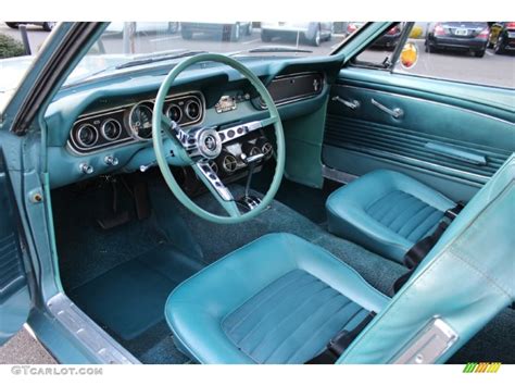 Turquoise Interior 1966 Ford Mustang Coupe Photo #57612931 | GTCarLot.com