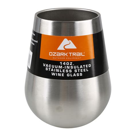 Ozark Trail Vacuum Insulated Stainless Steel Wine Glass Oz