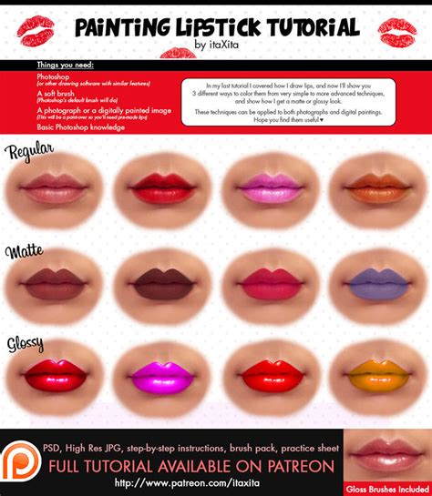 Painting Lipstick Tutorial by itaXita on DeviantArt