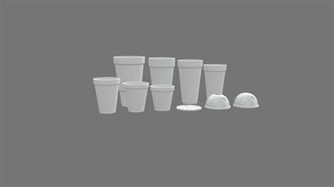 Styrofoam Cups Download Free 3d Model By Durao Bd449b0 Sketchfab