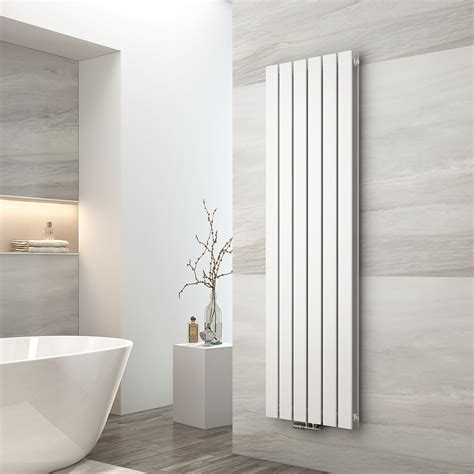 EMKE Radiateur Eau Chaude En Acier Tube Plat Radiateur Mural Blanc