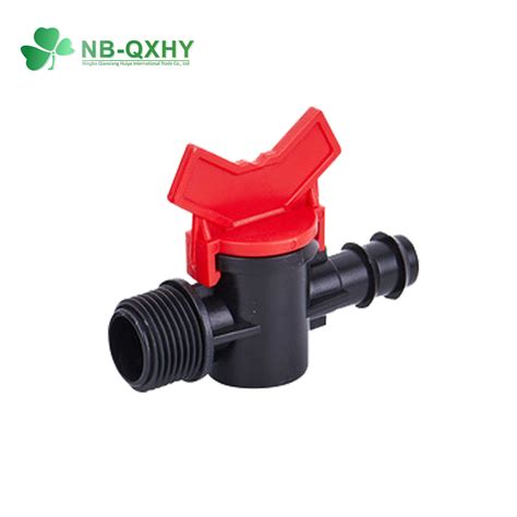 16mm Male Thread Socket Plastic Valve Drip Tape Irrigation Mini Valve