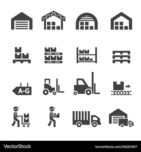 Warehouse Icon Royalty Free Vector Image Vectorstock