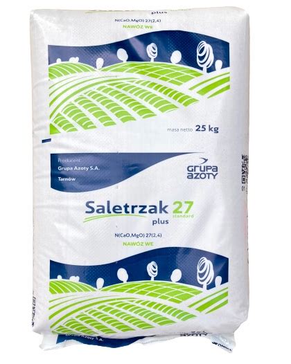 SALETRZAK 25kg nawóz azotowy trawnik wapno magnez 3881 Cena Opinie