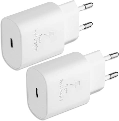 Schnellladeger T F R Samsung St Cke W Usb C Ladeger T Stecker F R