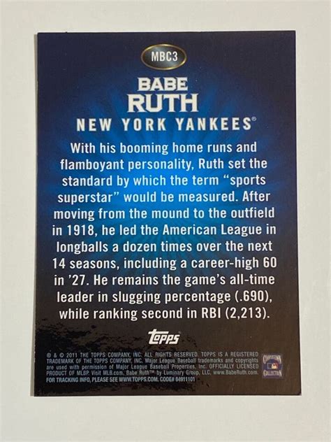 Topps Baseball Value Box Chrome Refractor Mbc Babe Ruth Ebay