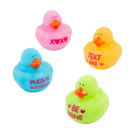 Valentine Rubber Duck - Party Favors - 12 Pieces - Walmart.com