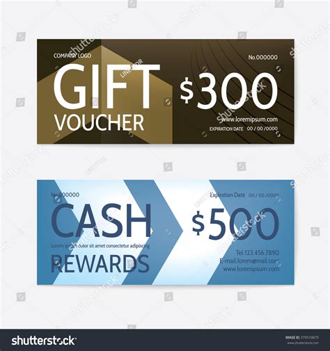 Gift Voucher Modern Template Royalty Free Stock Vector