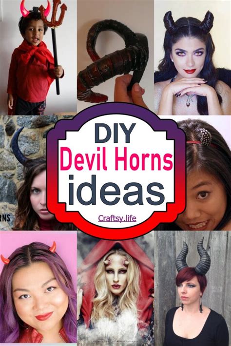 25 DIY Devil Horn Ideas For Halloween Season - Craftsy