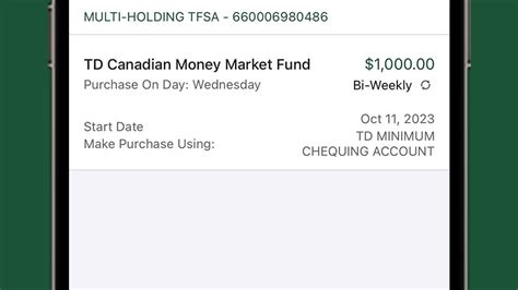 Delete A Pre Authorized Purchase Plan TD Canada Trust