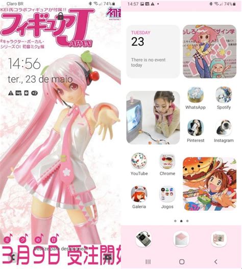 Phone layout Samsung | Ideias de organização, Personalizado