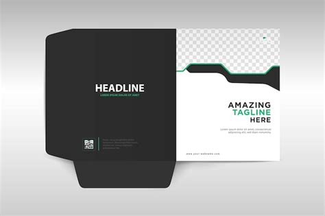 Premium Vector Business Folder Design Template