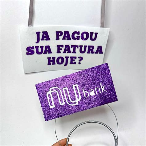 Kit Tiara Arco E Placa Nubank Fantasia Carnaval Festa Shopee Brasil