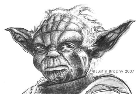 Yoda Sketch by Team-J on DeviantArt