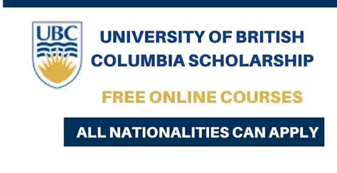 University of British Columbia Online Courses Free ( 40+ Online Courses)