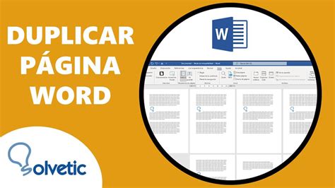 Cómo Duplicar una Página en Word