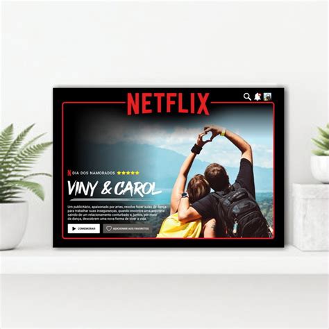 Quadro Netflix A3 40x27 5cm Dia Dos Namorados Presente Elo7