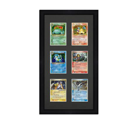 Pokemon Card Frame Display 6 Opening Frame for 6 Toploaders or Card ...