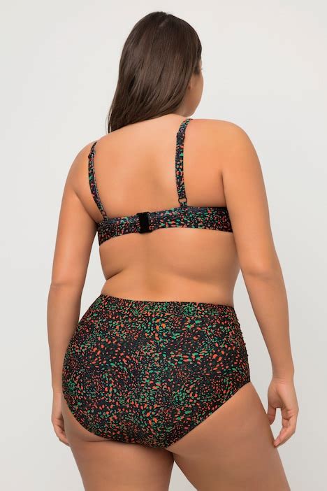 Bikini A Pois Con Drappeggio Coppe Morbide E Power Mesh Bikini