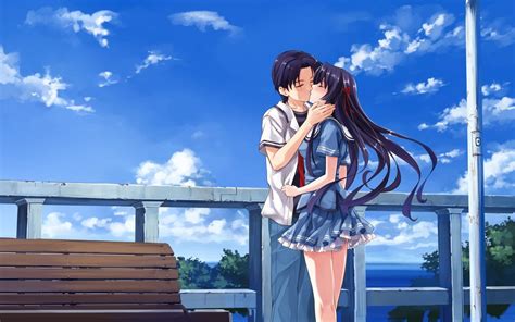 🔥 [50+] Anime Kissing Wallpapers | WallpaperSafari