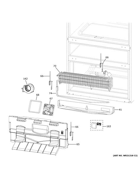 Assembly View For Freezer Section Pvd28bynbfs