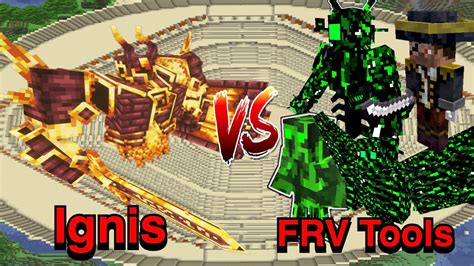 Minecraft Mobs Battle Ignis L Ender S Cataclysm Vs Frv Tools Youtube