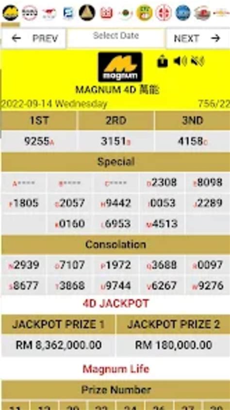 Live 4D Results Lotto 4D Android 版 下载