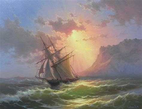 Pin by Al Nikolashin on парусник и море | Ship paintings, Sea pictures ...