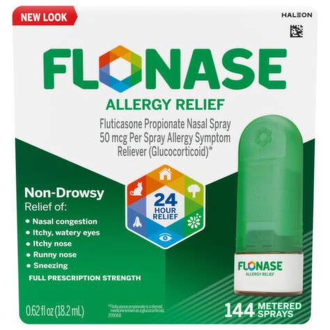 Flonase Allergy Relief Full Prescription Strength 50 Mcg Nasal Spray Super 1 Foods