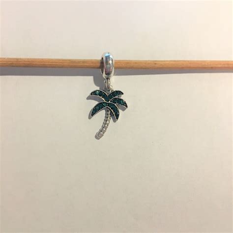 Pandora Style Tropical Green Palm Tree Charm Palm Tree With Etsy