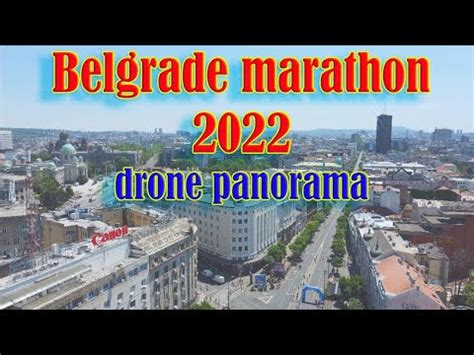 Beogradski Maraton Dron Snimak Dela Trase I Fini A Maraton Trase