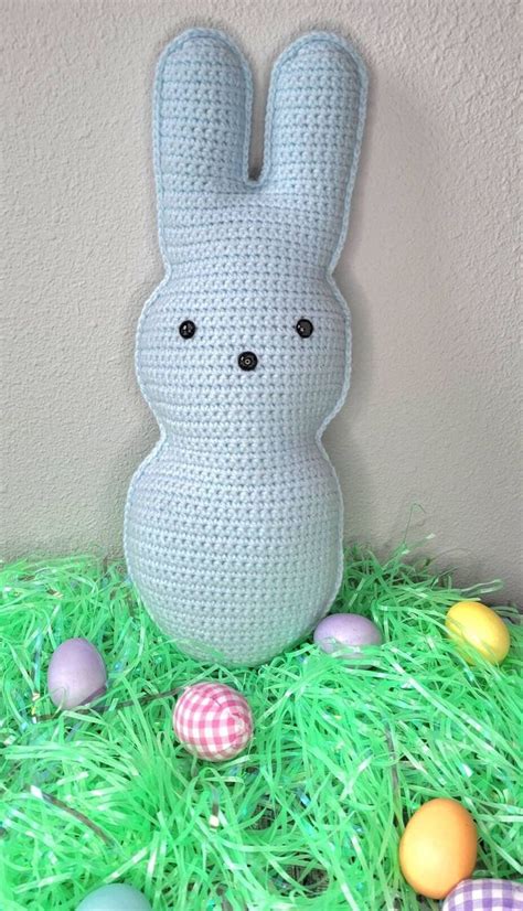 Crochet Peep Easter Peep Bunny Easter Stuffed Peep Peep Plushie