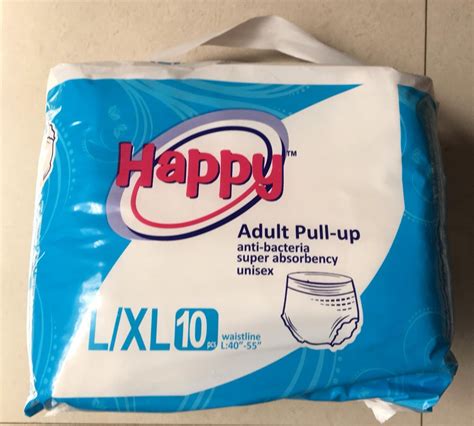 Unisex Happy Adult Pull Up Diaper Xl Xxl10 Age Group Elderly Waist