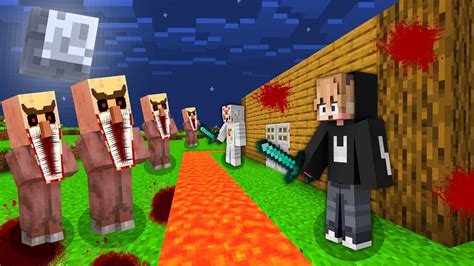 Membuat Rumah Paling Aman Vs Monster Villager Mengerikan Di Minecraft