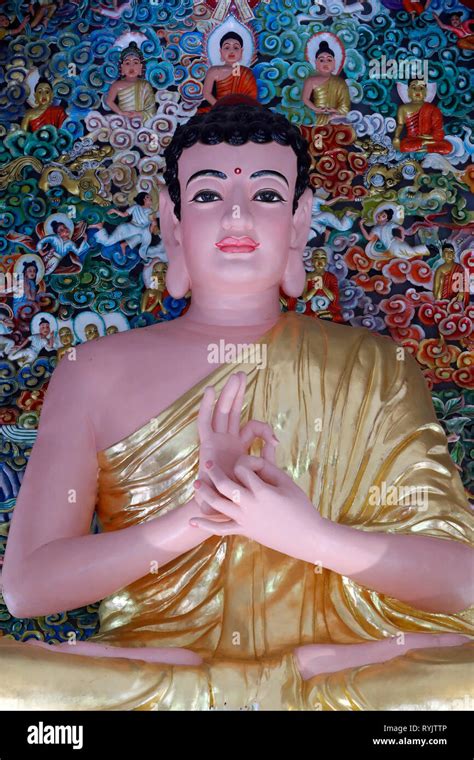 Ho Phap Buddhistischer Tempel Buddha Statue Vitarka Mudra