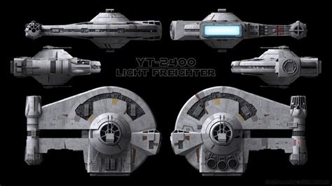 YT-2400 Schematic - Outrider Spaceship