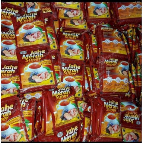 Jual Jahe Merah Super Ratu Lebah Plus Gula Aren Renceng Shopee Indonesia