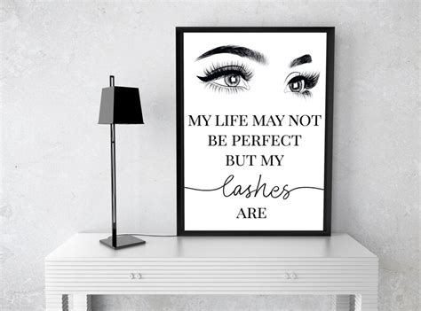 Eyelash Extensions Poster Eyelashes Print Esthetician Decor Etsy