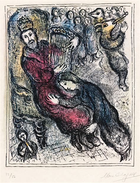 Marc Chagall Le Roi David La Lyre King David With Lyre