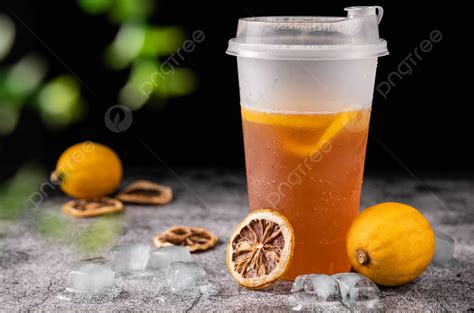 Background Foto Minuman Dingin Musim Panas Es Lemon Gambar Fotografi