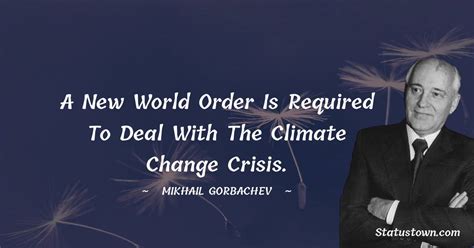 A New World Order Is Required To Deal With The Climate Change Crisis